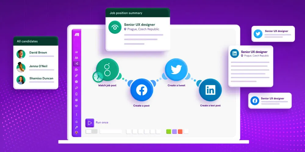 Design, build, and automate anything from simple tasks to complex workflows
